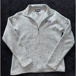 Patagonia Women's Better Sweater Gray Heather 1/4 Zip Up Size Small